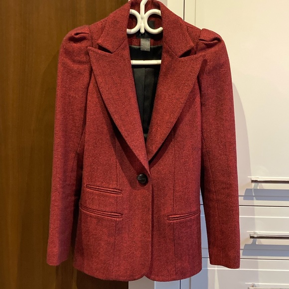 Smythe Jackets & Blazers - SMYTHE Red/Blk holiday blazer